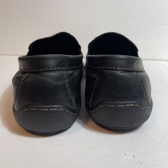 BORN Men’s Size 9 M Black Leather Loafers - Picture 3 of 6